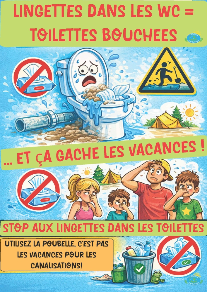 STOP AUX LINGETTES DANS LES TOILETTES